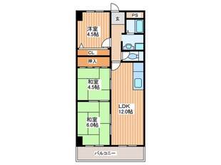 ヴェルドミ－ル堀溝の物件間取画像